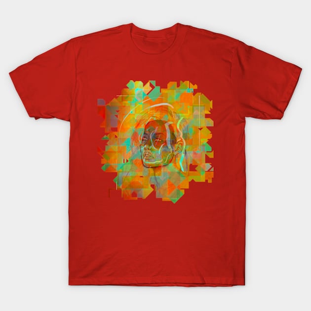 Brightly Colored Female T-Shirt by J. Christopher Schmidt